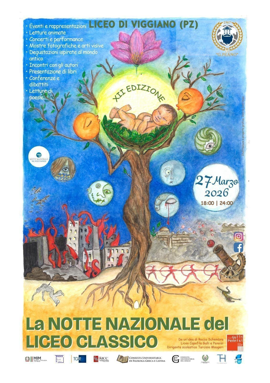 Locandina della Notte nazionale del Liceo classico