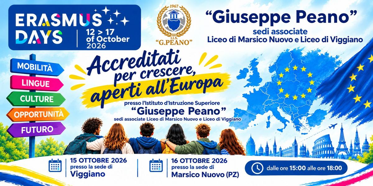 Erasmus  Day 15 e 16 ottobre 2026